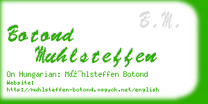 botond muhlsteffen business card